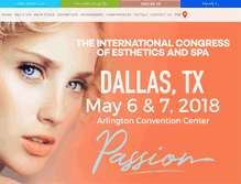 Tablet Screenshot of dallas.skincareshows.com