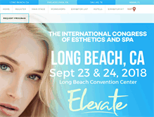 Tablet Screenshot of longbeach.skincareshows.com